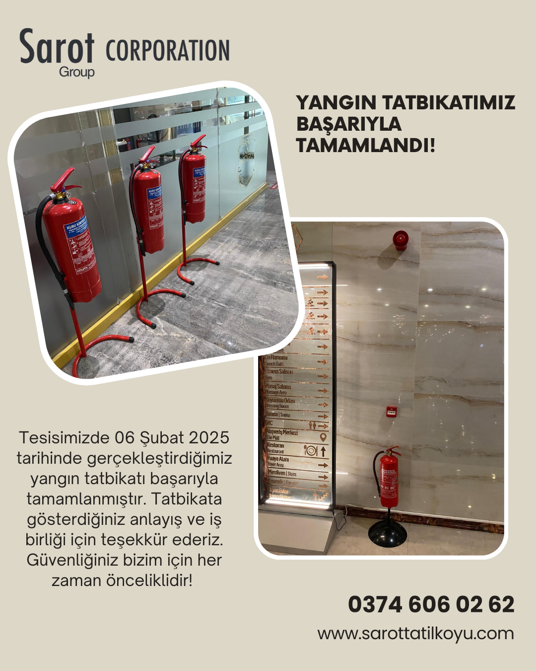 YANGIN TATBİKATIMIZ BAŞARIYLA SONUÇLANDI