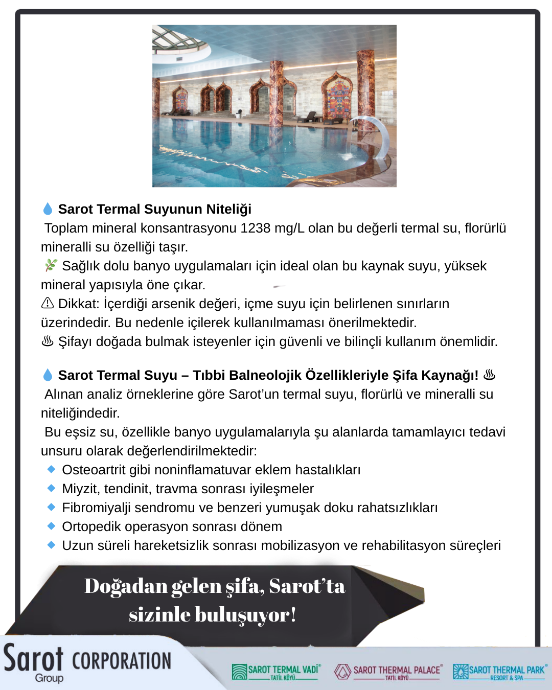 DOĞADAN GELEN ŞİFA, SAROT'TA SİZİNLE BULUŞUYOR!