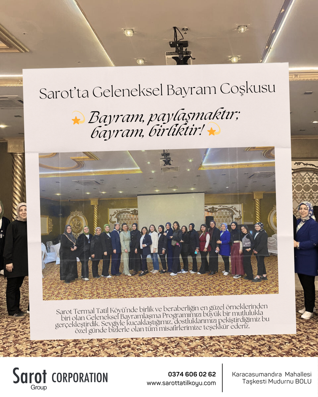 SAROT'TA GELENEKSEL BAYRAM COŞKUSU